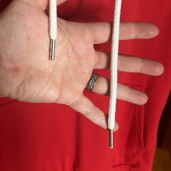 Ohoo Men's Workout Hooded Tank Top Muscle Fit Gym Hoodie Red Size Large - Picture 2 of 8